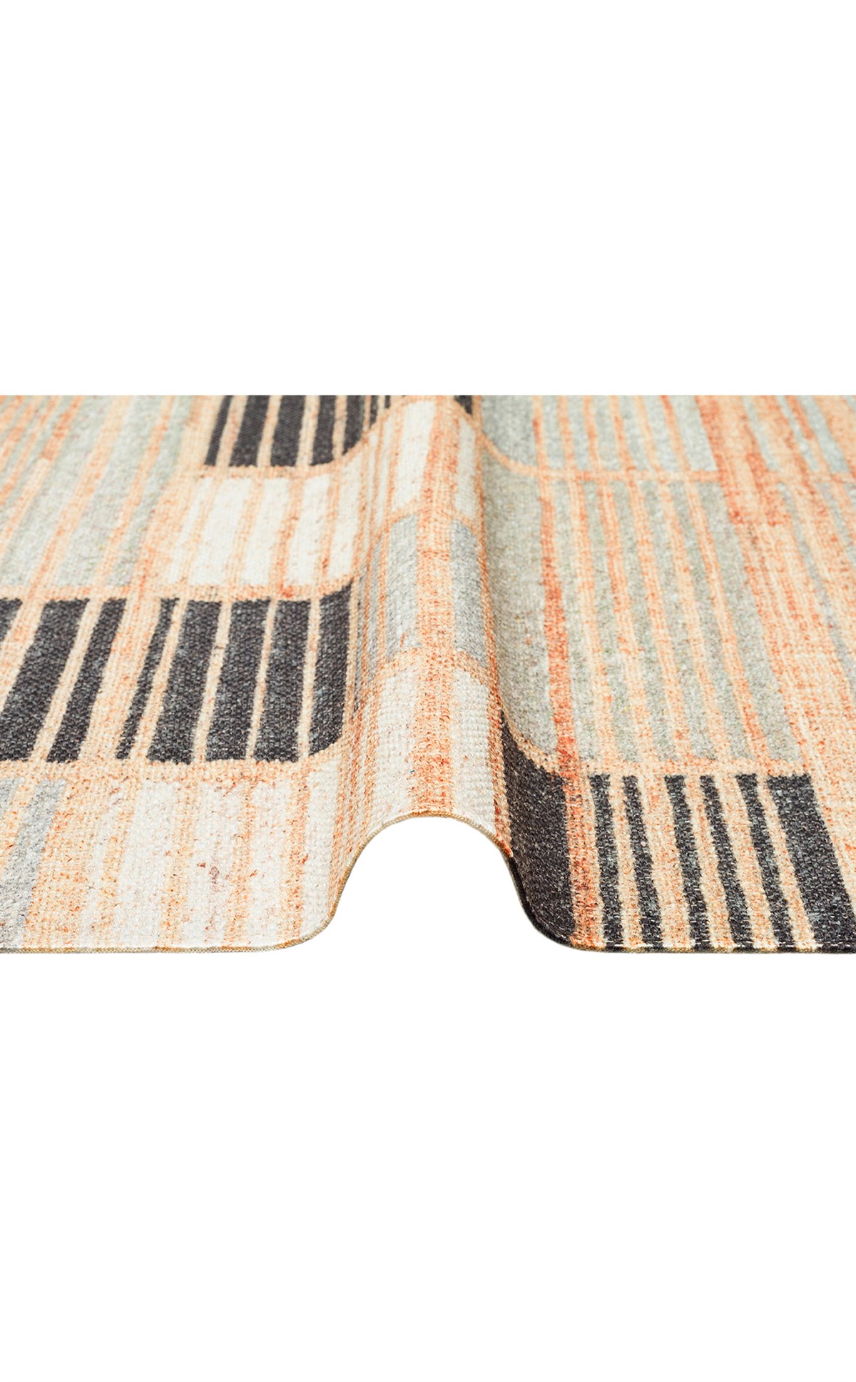 ASOS AS 08 NATURAL GREY  Jüt Hasır Görünümlü Hav Toz Vermeyen Çift Taraflı Kullanılabilen Yıkanabilir Kilimler