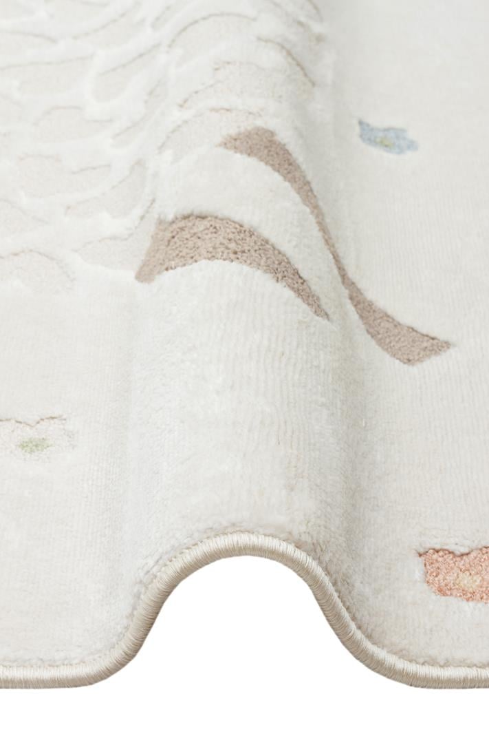 BAMBINO BMB 02 CREAM MULTY  Pastel Renkli Hav ve Toz Vermeyen Çocuk Halısı