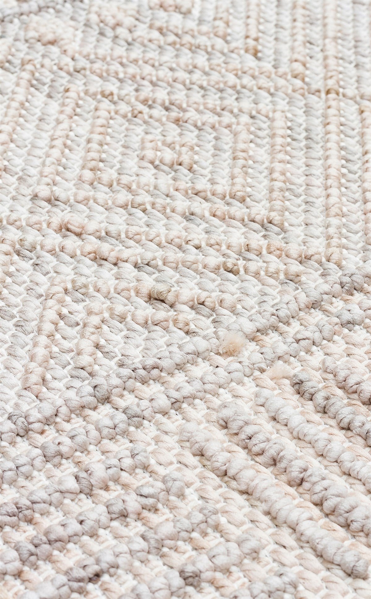 COZY CZY 02 GREY BEIGE  Hav Toz Vermez Modern Örgü Dokuma Makine Halısı
