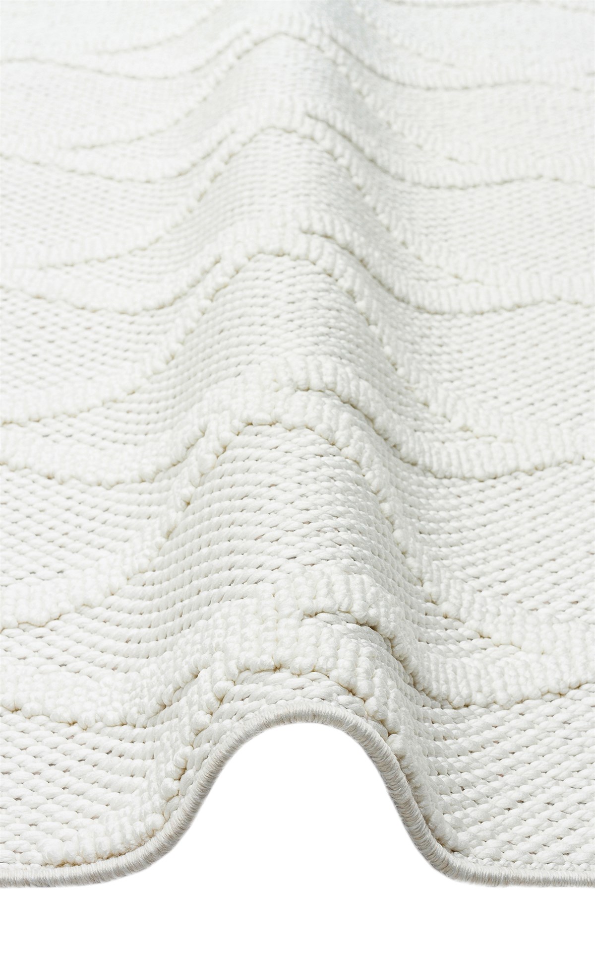 COZY CZY 04 CREAM  Hav Toz Vermez Modern Örgü Dokuma Makine Halısı