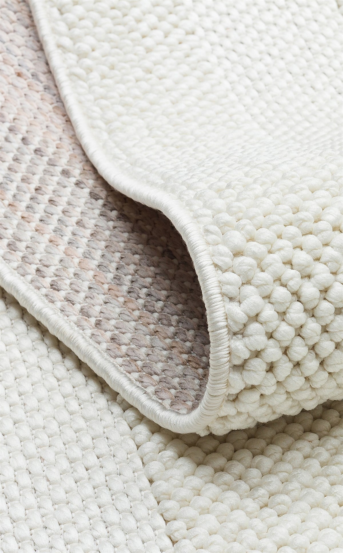 COZY CZY 05 CREAM  Hav Toz Vermez Modern Örgü Dokuma Makine Halısı