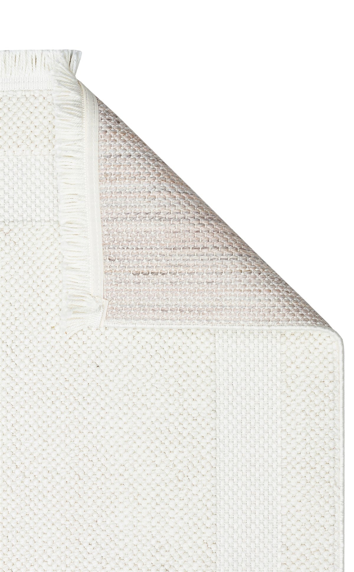COZY CZY 05 CREAM  Hav Toz Vermez Modern Örgü Dokuma Makine Halısı