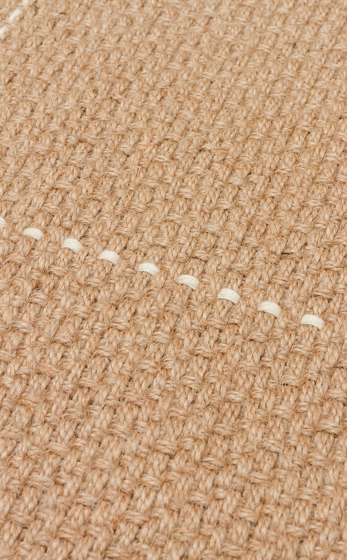 DELHİ DLH 01 WHITE  Jüt ve Pamuk ile Üretilen Çift Taraflı Modern Kilim