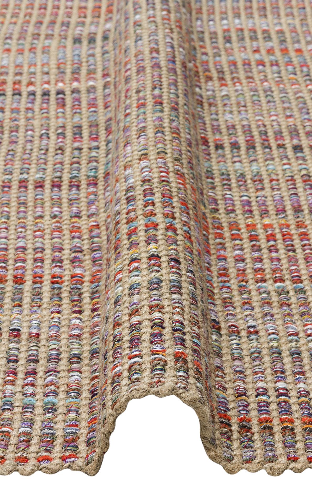 DOHA DH 01 MULTY  Jüt ve Polyester ile Üretilen Çift Taraflı Modern Kilim