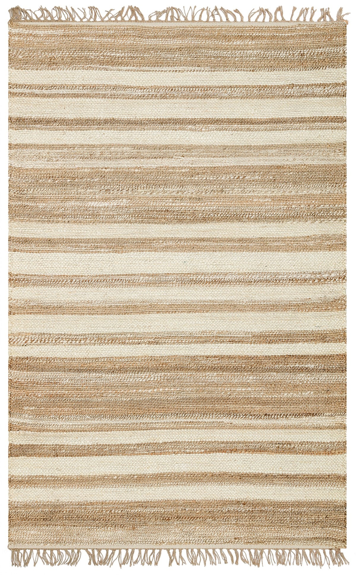 ECHO ECH 11 NATURAL WHITE XW  El Dokuma Naturel Jüt Hasır Halı