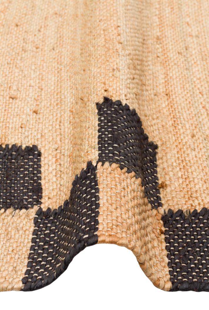 ECHO ECH 13 NATURAL BLACK XW  Jüt ile Üretilen El Dokuma Sisal Kilim