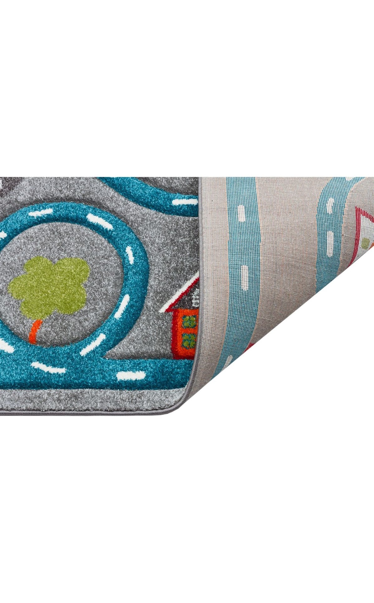EKO KIDS KDS 19 GREY BLUE  Hav Toz Vermez Çocuk Halısı