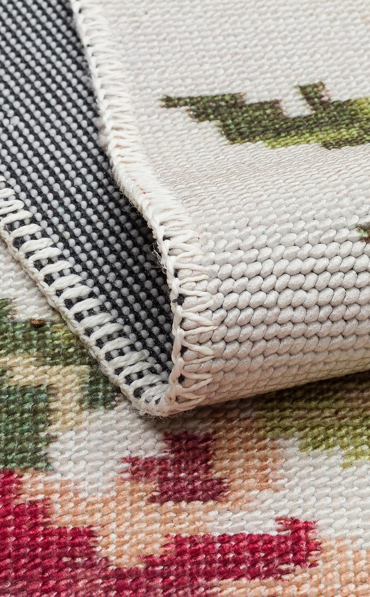 ELISTA ELS 100 CREAM MULTY  Vintage Desenlere Sahip Kaydırmaz Yıkanabilir Modern Halı