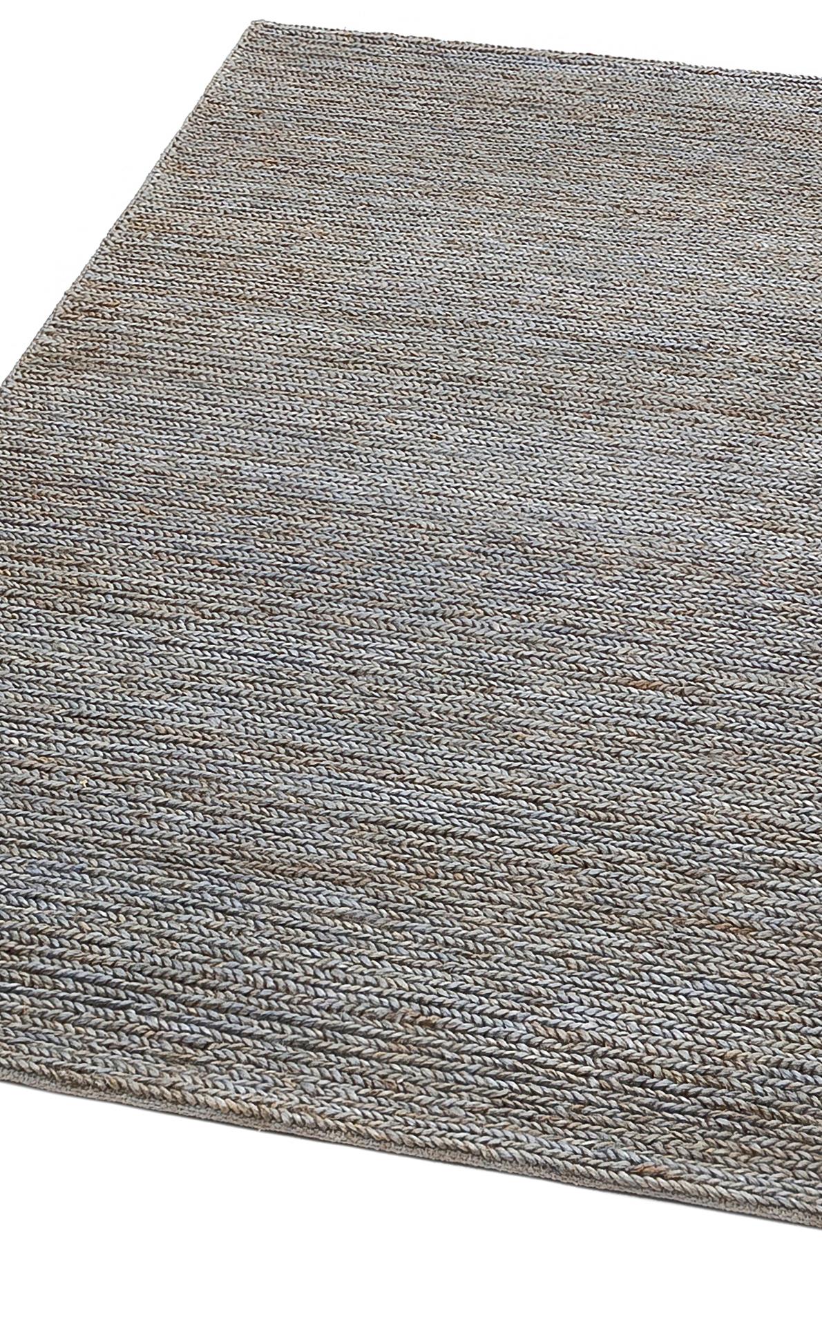 FINE CHOTI FINE SLATE BLUE ( SB03 )  El Dokuma Naturel Jüt Hasır Halı