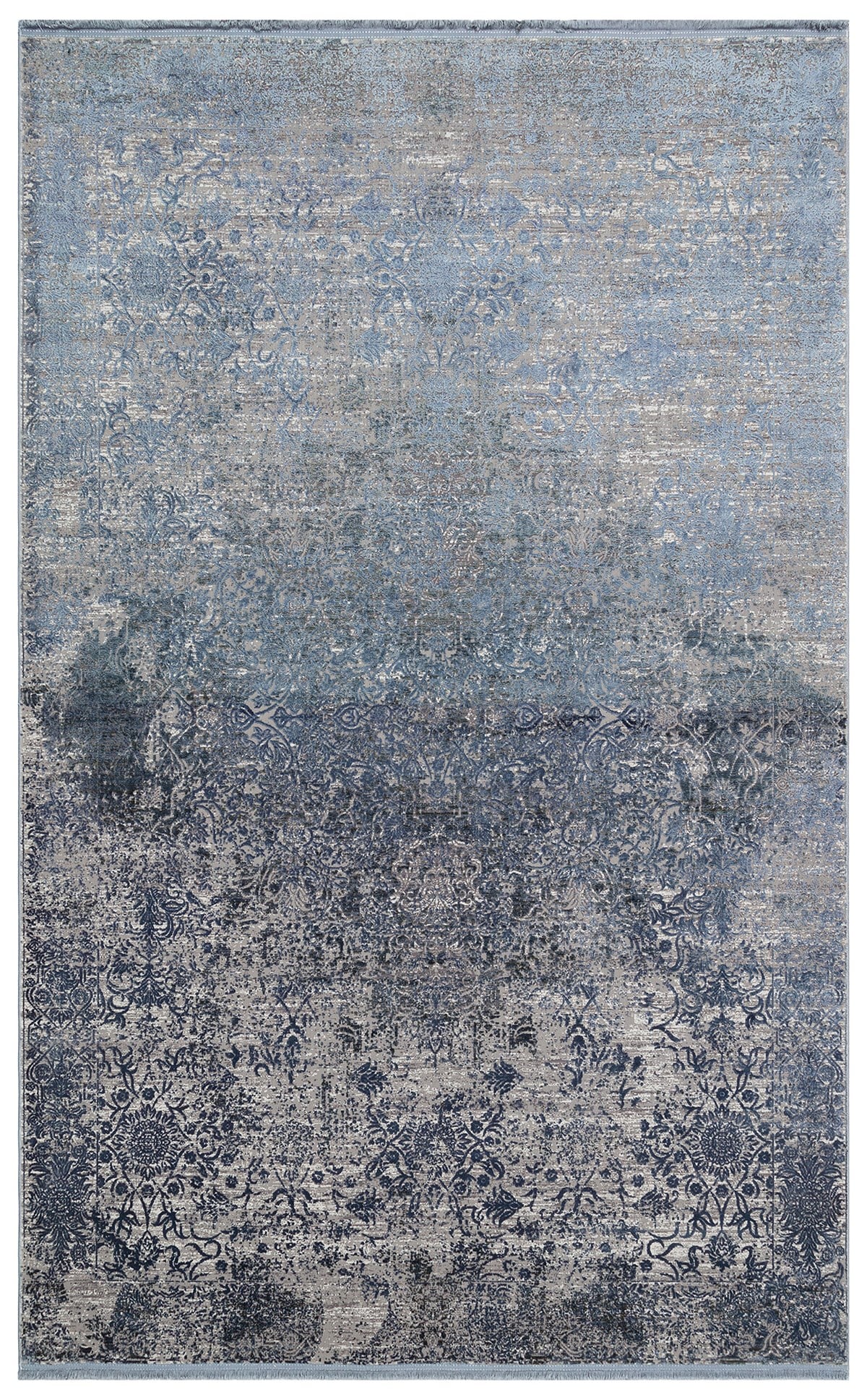 FRESCO DYED FSD 01 MARINE  Overdyed Yüksek Alçak Dokulu Özel Işıltılı Yüksek Kaliteli Sık Dokuma Modern Salon Halısı