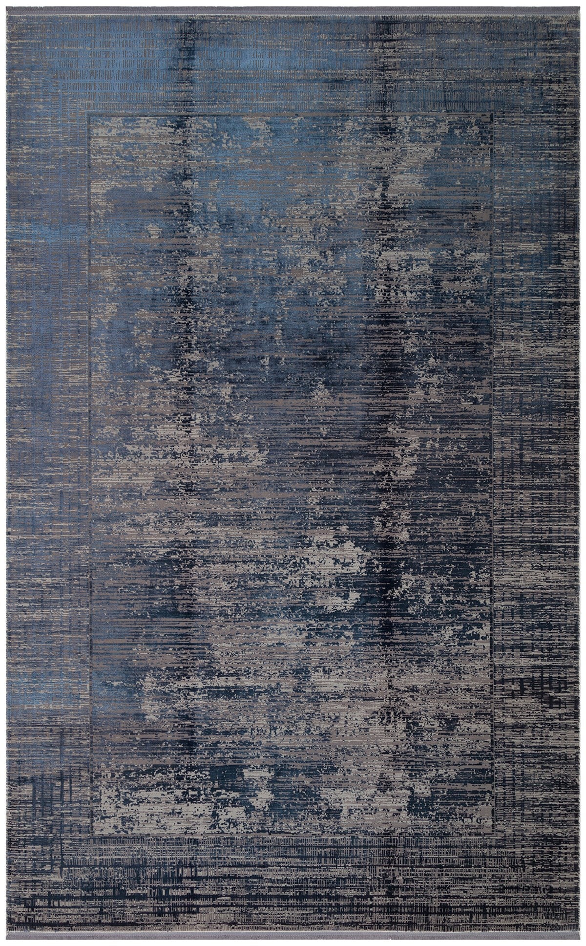 FRESCO DYED FSD 02 NAVY  Overdyed Yüksek Alçak Dokulu Özel Işıltılı Yüksek Kaliteli Sık Dokuma Modern Salon Halısı