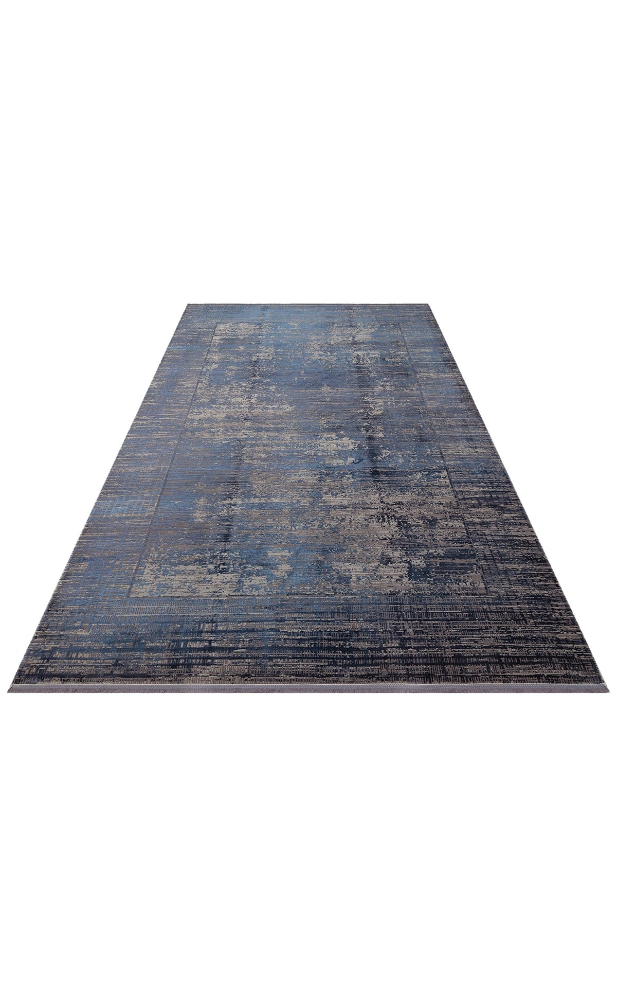 FRESCO DYED FSD 02 NAVY  Overdyed Yüksek Alçak Dokulu Özel Işıltılı Yüksek Kaliteli Sık Dokuma Modern Salon Halısı