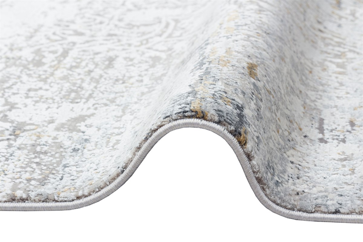 FRESCO FS 03 GREY NAVY  Yüksek Alçak Dokulu Özel Işıltılı Yüksek Kaliteli Sık Dokuma Modern Salon Halısı