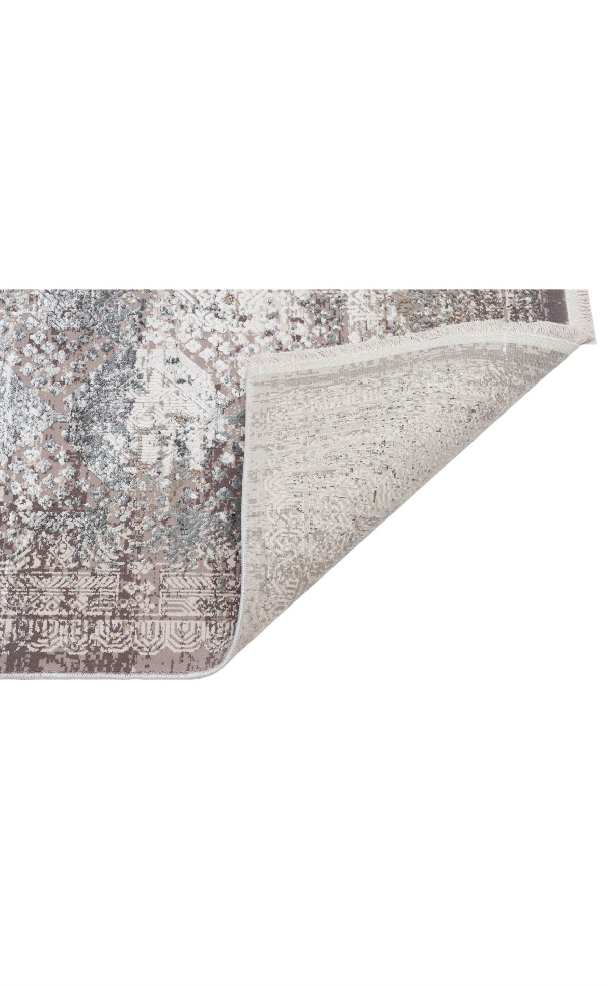 FRESCO FS 14 CREAM GREY XW  Yüksek Alçak Dokulu Özel Işıltılı Yüksek Kaliteli Sık Dokuma Modern Salon Halısı