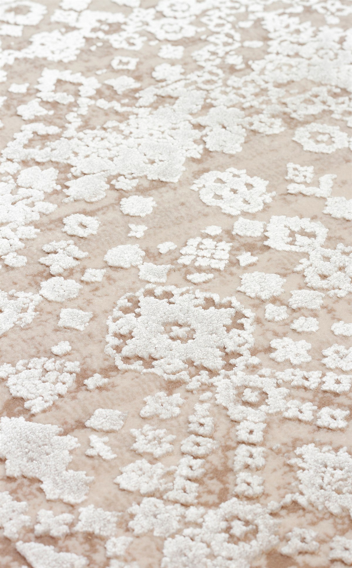 FRESCO FS 31 CREAM IVORY XW  Yüksek Alçak Dokulu Özel Işıltılı Yüksek Kaliteli Sık Dokuma Modern Salon Halısı