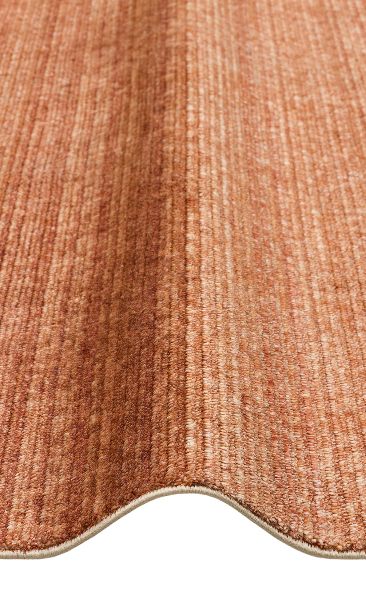 GESSI GES PLAIN TERRACOTTA  Özel Hav Vermeyen ve Kolay Temizlenebilir Tencel Kullanılarak El Emeği ile Özel Tezgahlarda Üretilen Modern Kara Tezgah Halısı