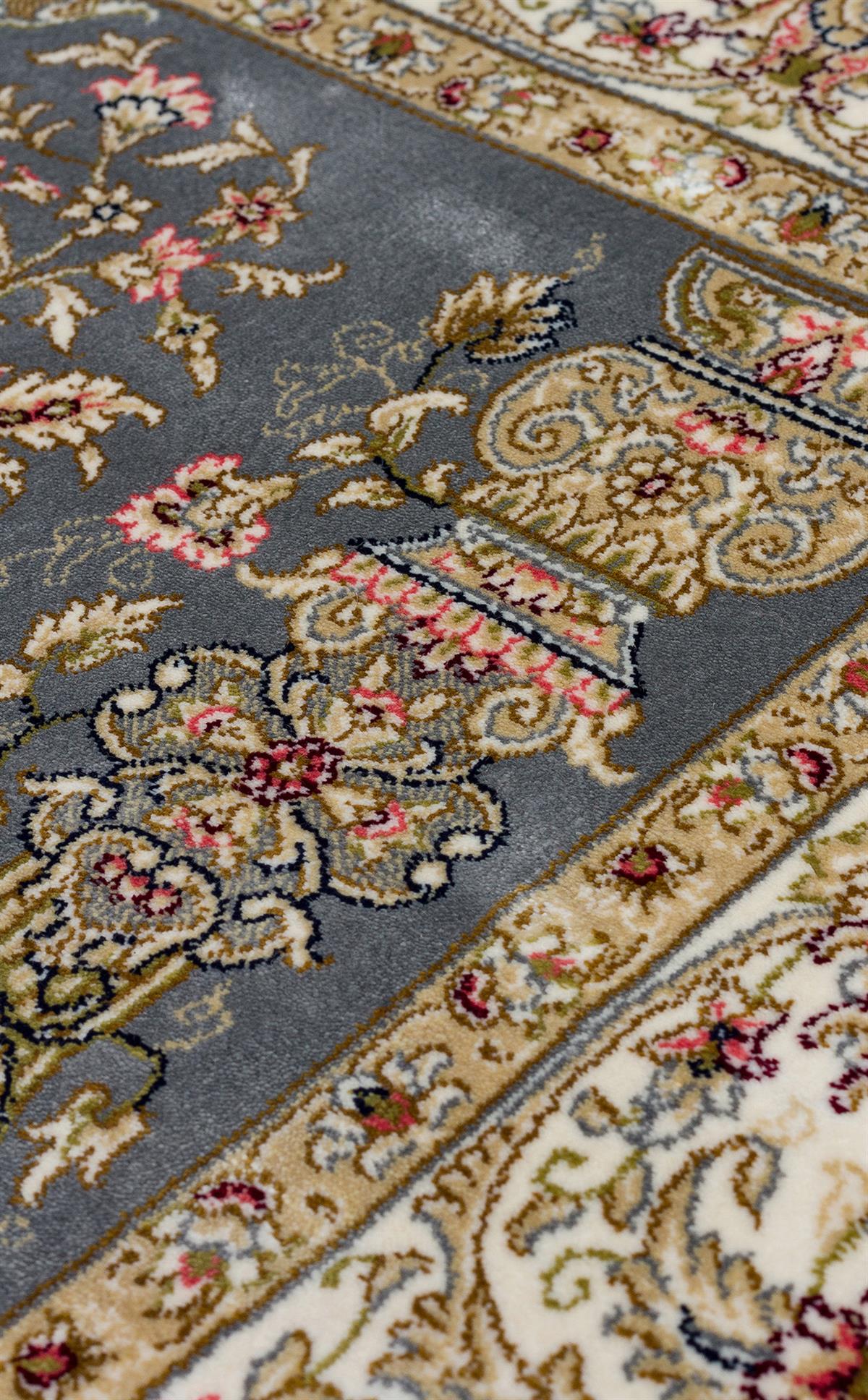 ISFAHAN SECCADE ISF SCD 01 GREY  Klasik Desenli Yüksek Kalite Sık Dokuma Seccade