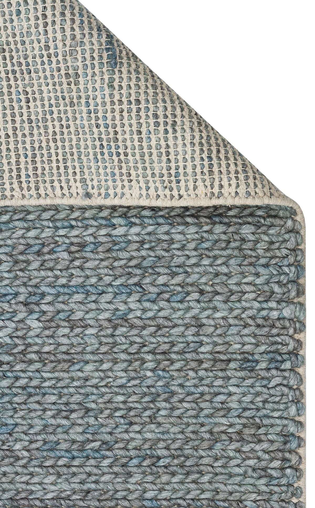 JADE BASKETWEAVE ARONA  Naturel Kazak Örgü Desenli El Dokuma Örgü Halı
