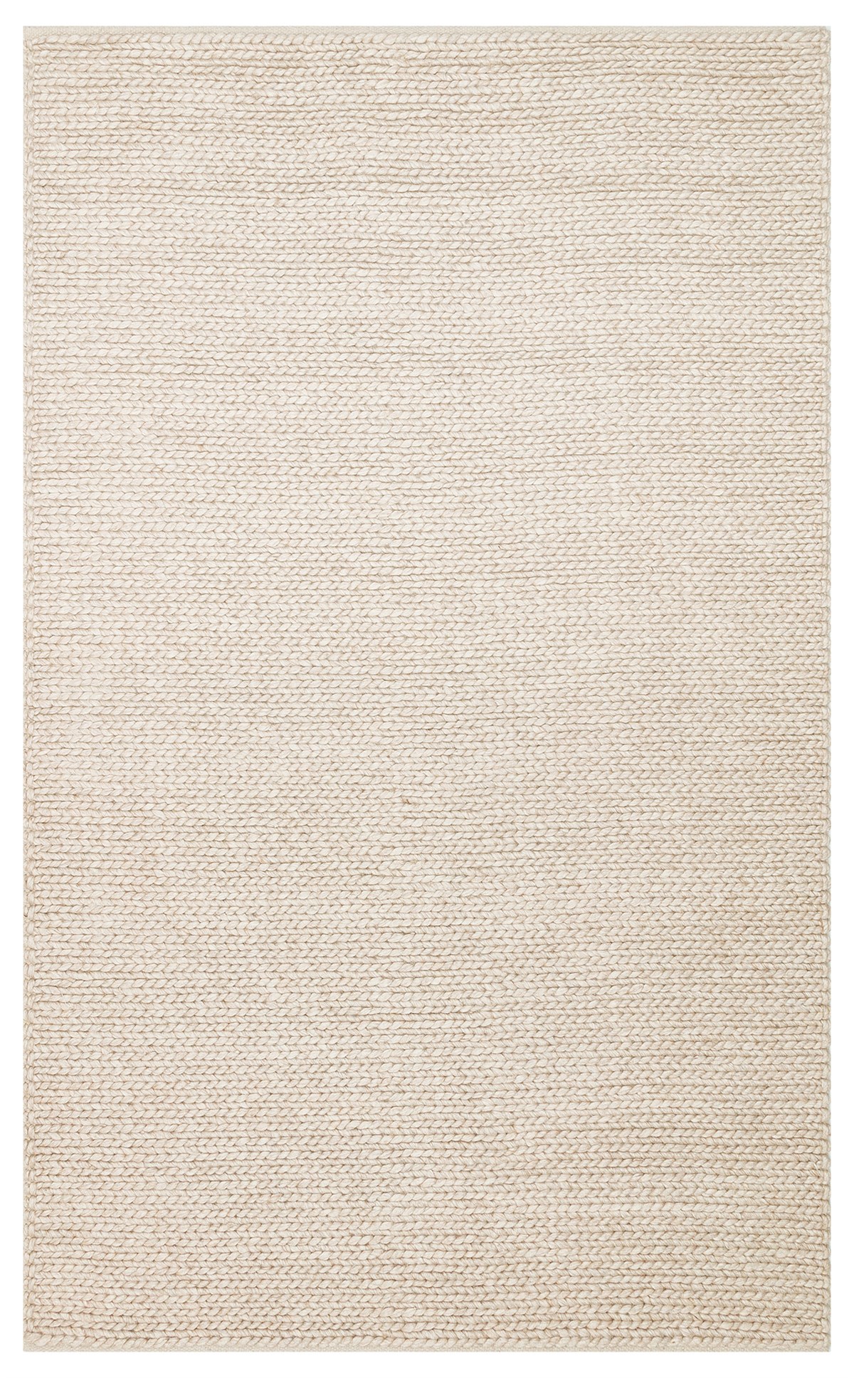JADE BASKETWEAVE BEIGE  Naturel Kazak Örgü Desenli El Dokuma Örgü Halı