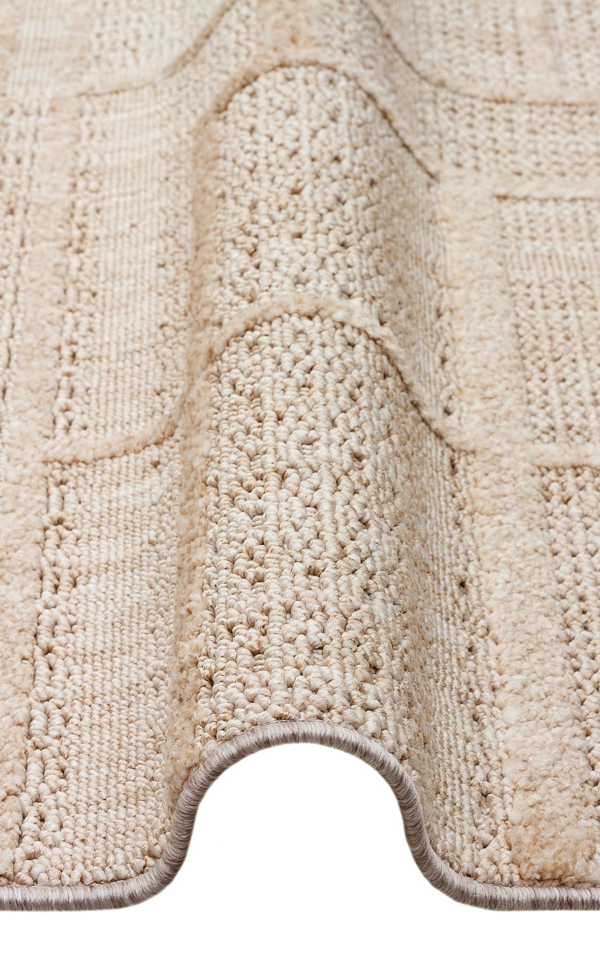 JOY JOY 03 BEIGE  Hav Toz Vermeyen Yumuşak dokulu Modern Makine Halısı