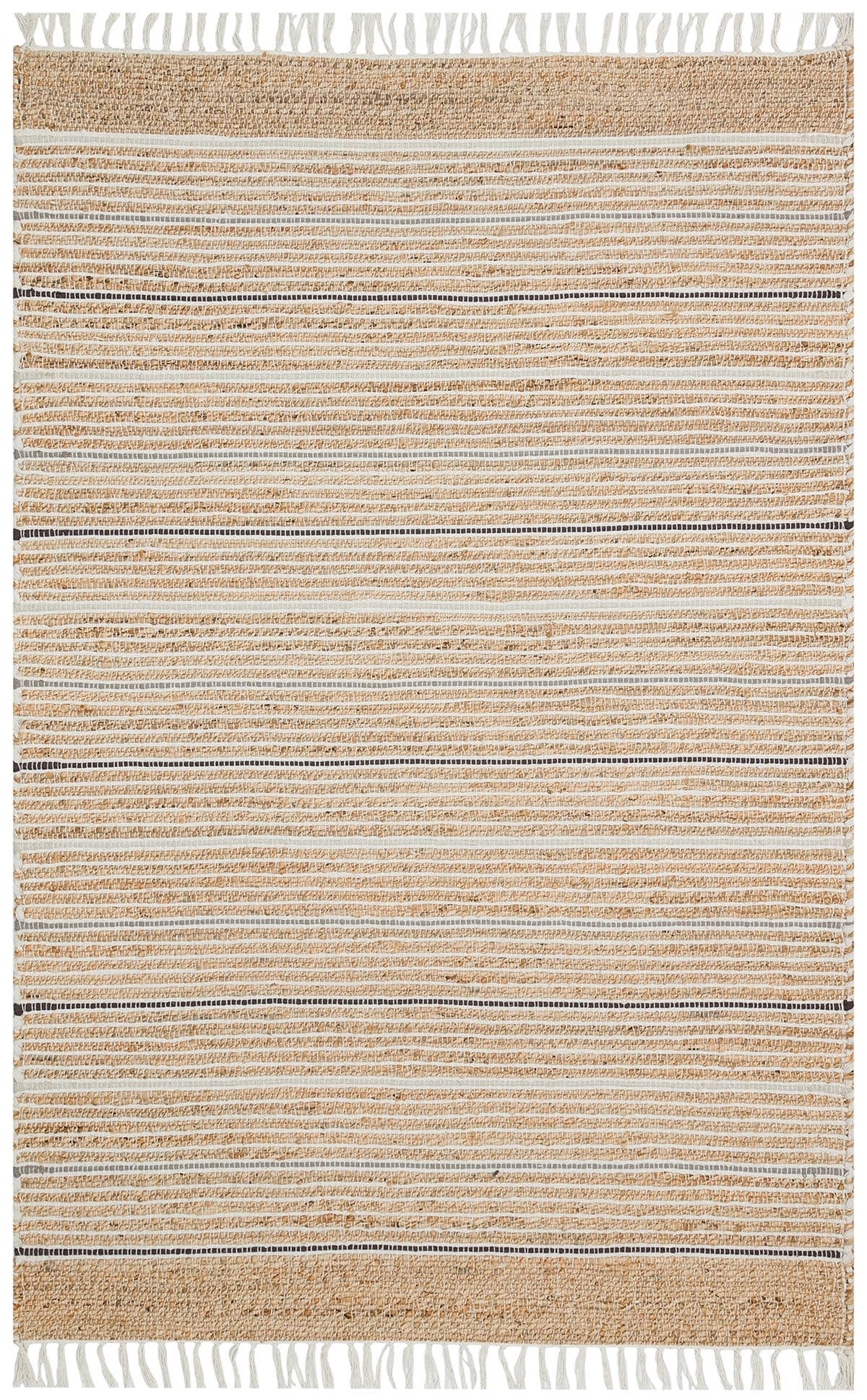 JUNO ECH 05 NAT.GREY  El Dokuma Naturel Jüt Hasır Halı