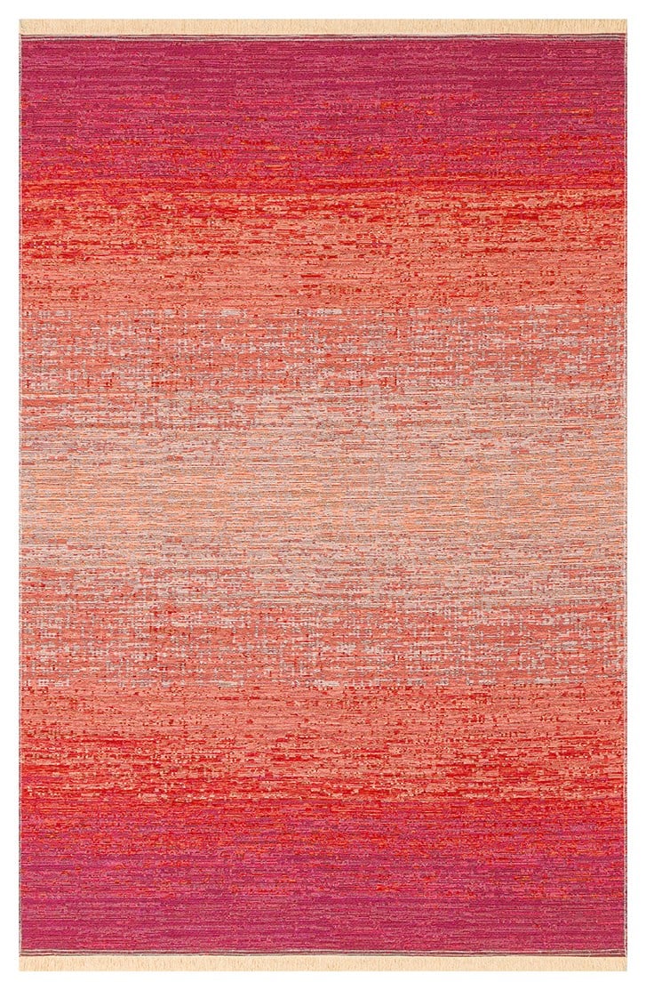 KUTNU KILIM KTN 01 TERRA PINK  Modern Ombre Renk Geçişli Yıkanabilir Çift Taraflı Kilim
