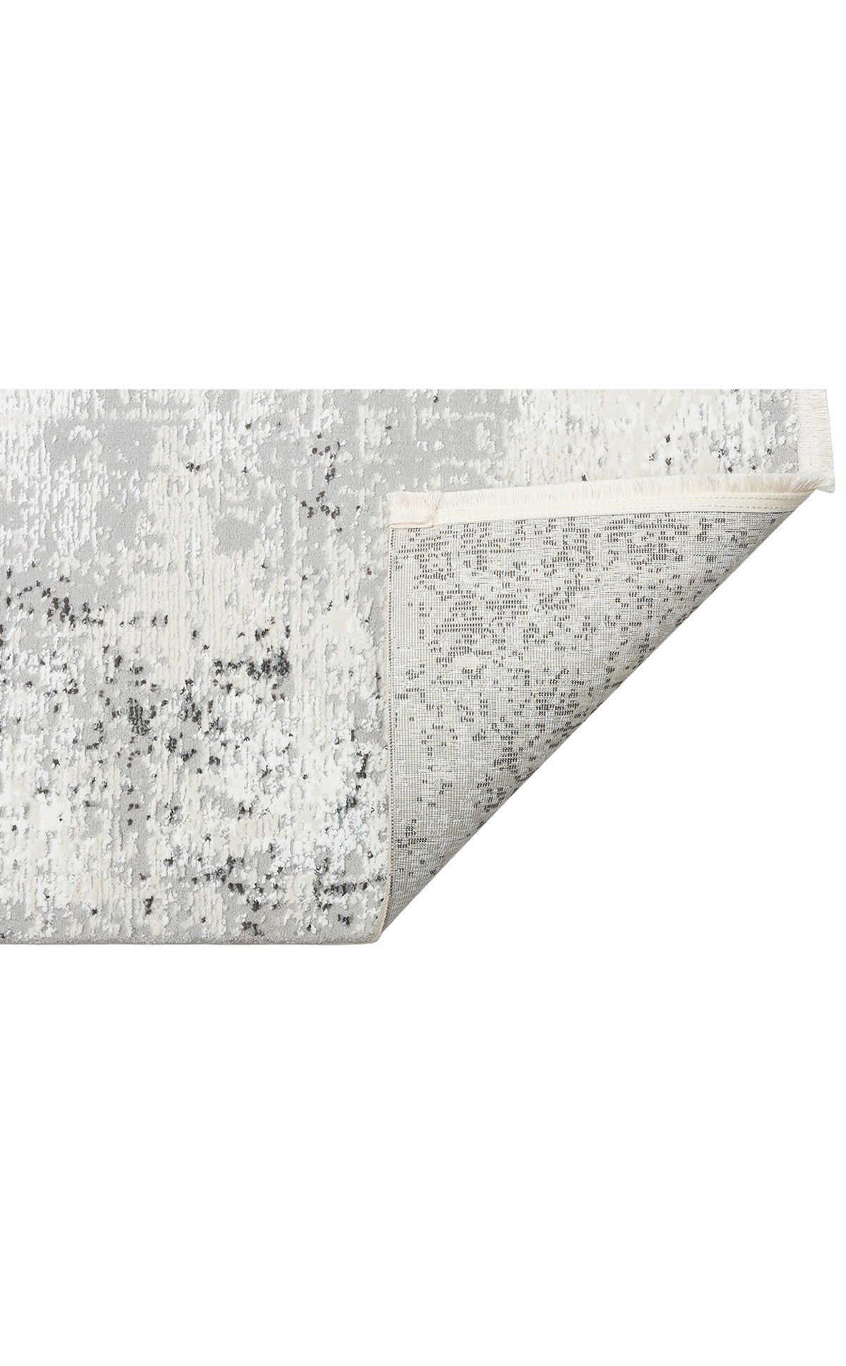 LAGOS XW LGS 05 CREAM GREY XW  Hav Toz Vermez Eskitme Desenli Modern Makine Halısı