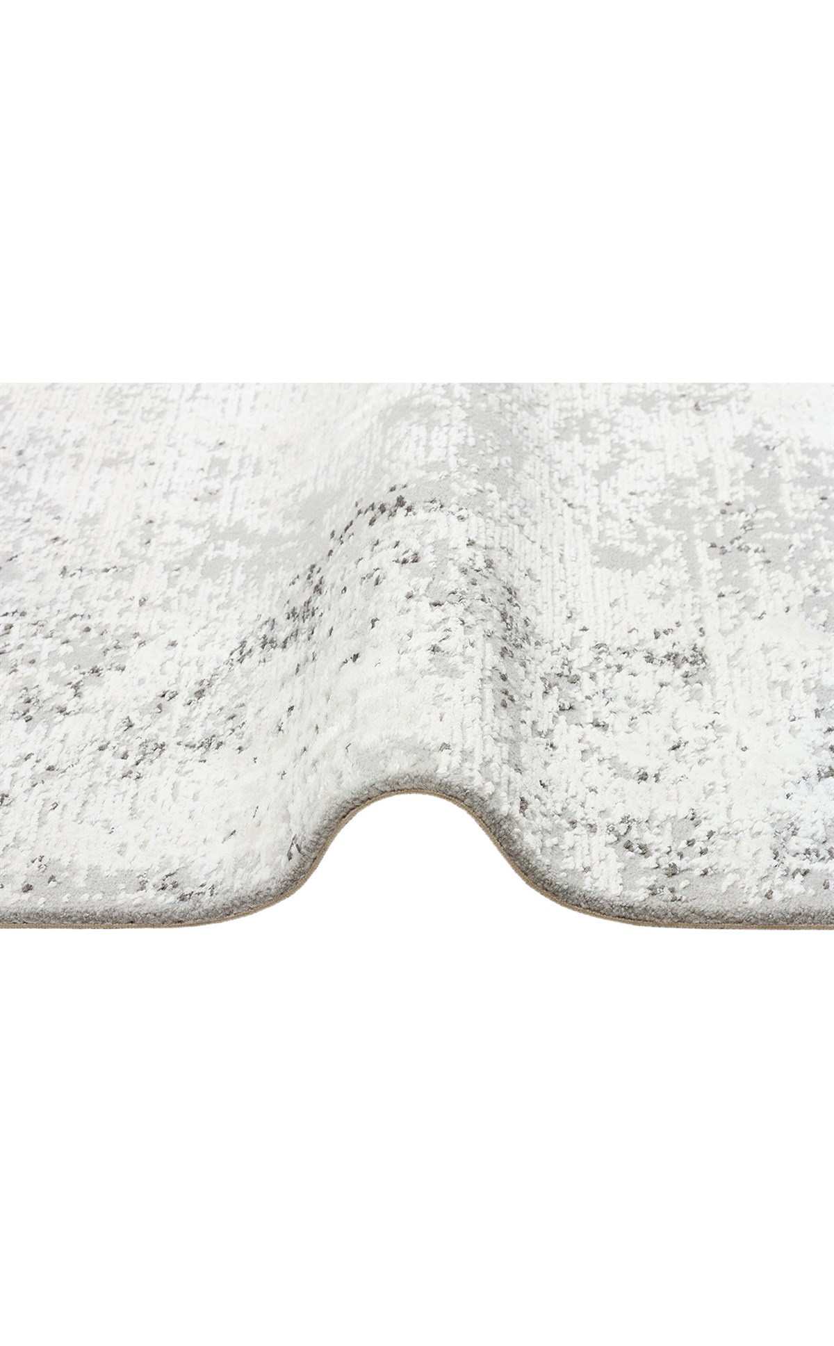 LAGOS XW LGS 05 CREAM GREY XW  Hav Toz Vermez Eskitme Desenli Modern Makine Halısı