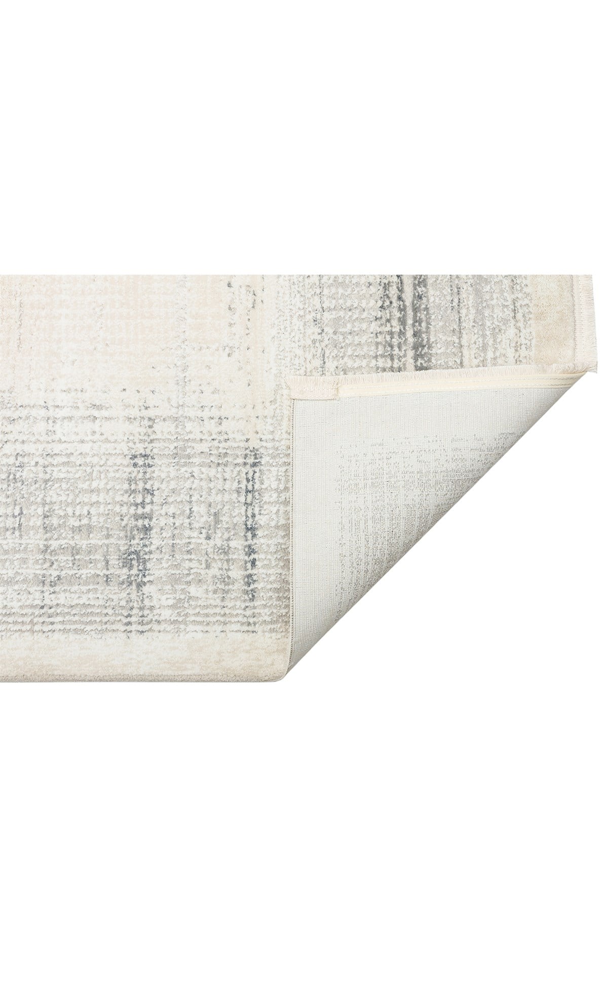 LAGOS XW LGS 08 CREAM SILVER XW  Hav Toz Vermez Eskitme Desenli Modern Makine Halısı