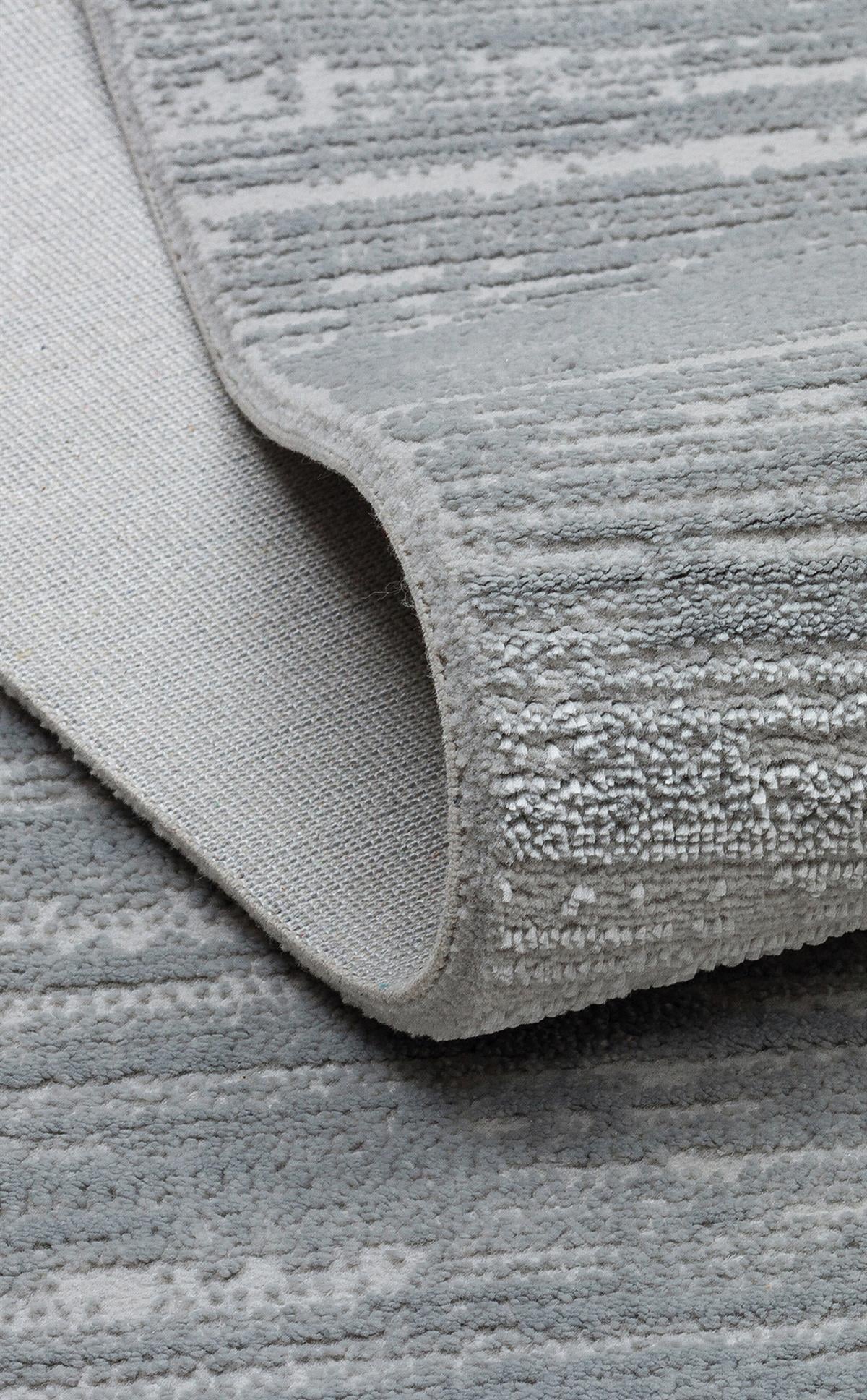 LAGOS XW LGS 19 LIGHT GREY XW  Hav Toz Vermez Eskitme Desenli Modern Makine Halısı