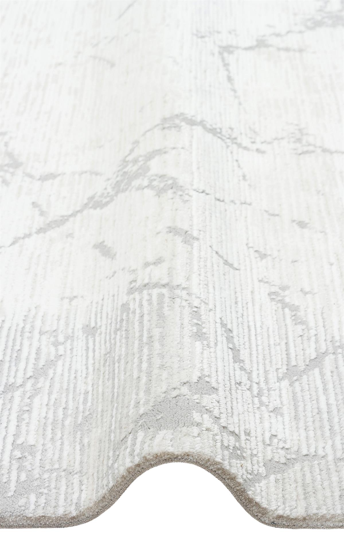 LAGOS XW LGS 20 CREAM GREY XW  Hav Toz Vermez Eskitme Desenli Modern Makine Halısı