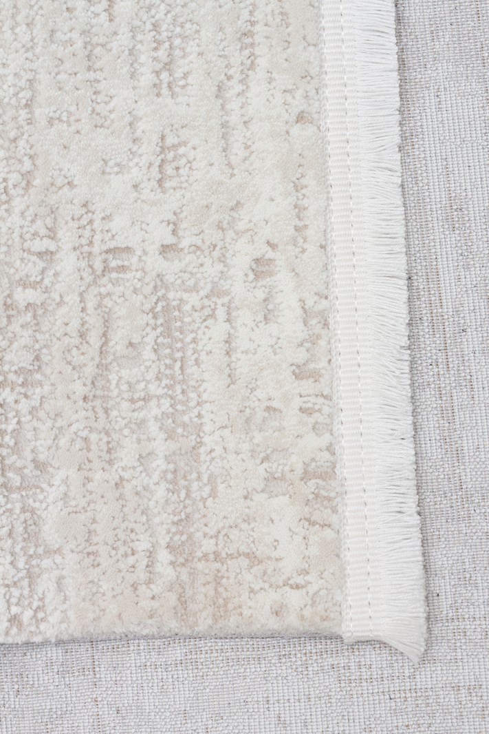 LAGOS XW LGS 24 CREAM BEIGE XW  Hav Toz Vermez Eskitme Desenli Modern Makine Halısı