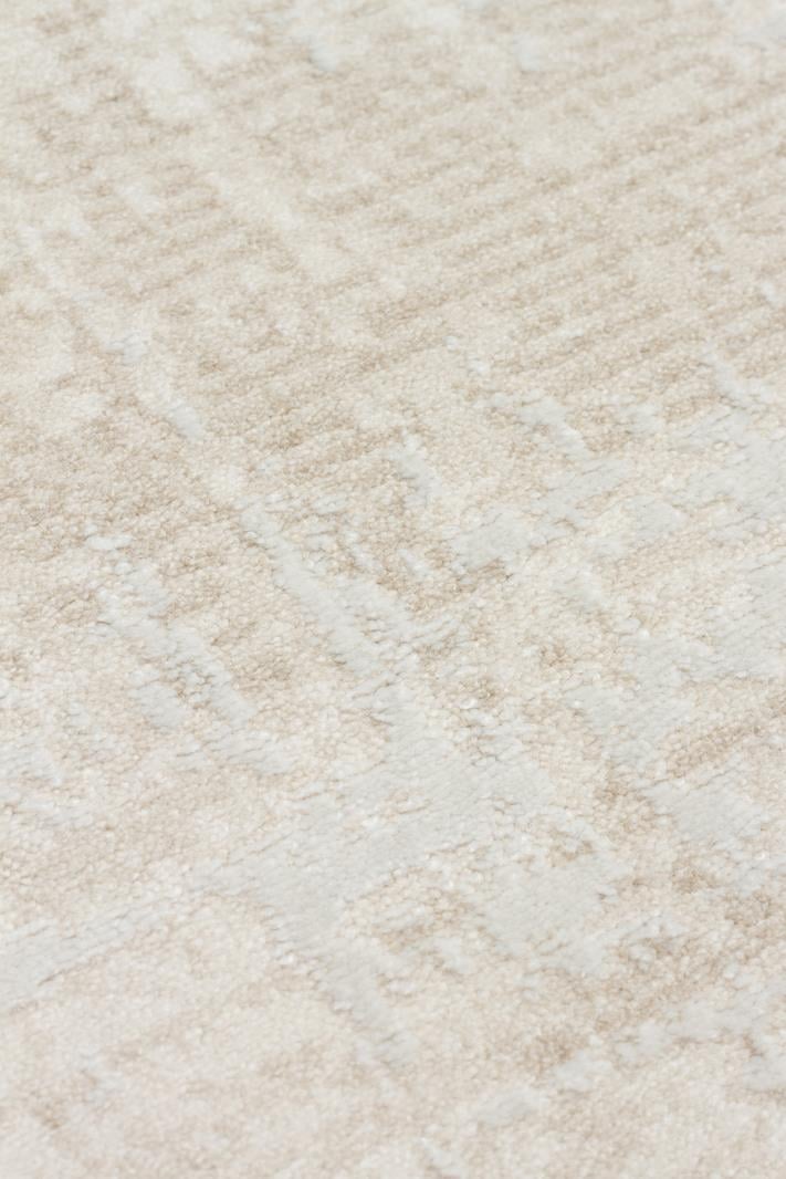 LEONA LNA 01 CREAM  Yumuşak Tuşeli Hav Toz Vermez Modern Makine Halısı