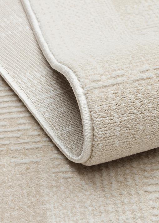 LEONA LNA 03 CREAM  Yumuşak Tuşeli Hav Toz Vermez Modern Makine Halısı