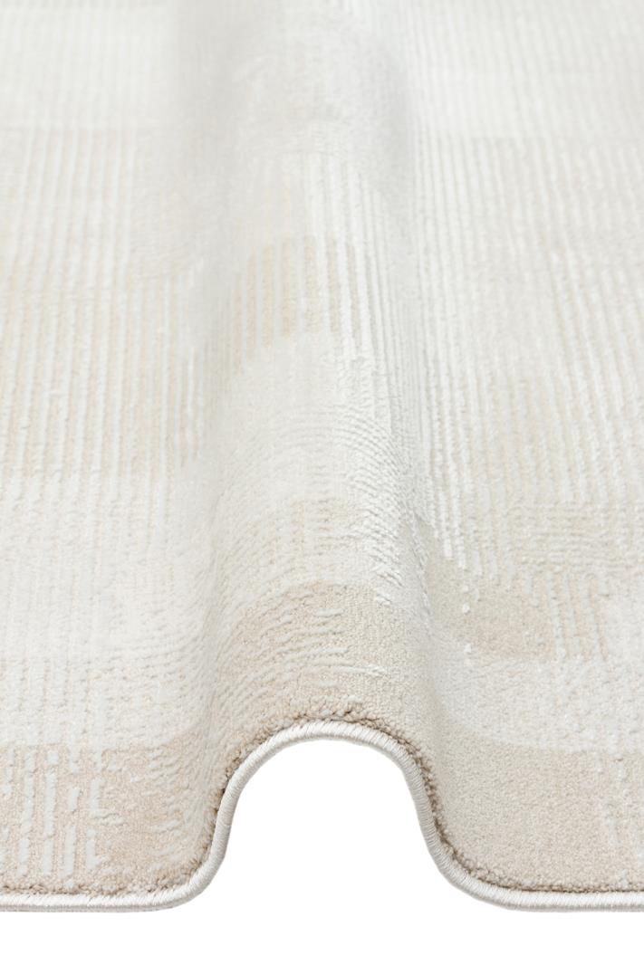 LEONA LNA 03 CREAM  Yumuşak Tuşeli Hav Toz Vermez Modern Makine Halısı