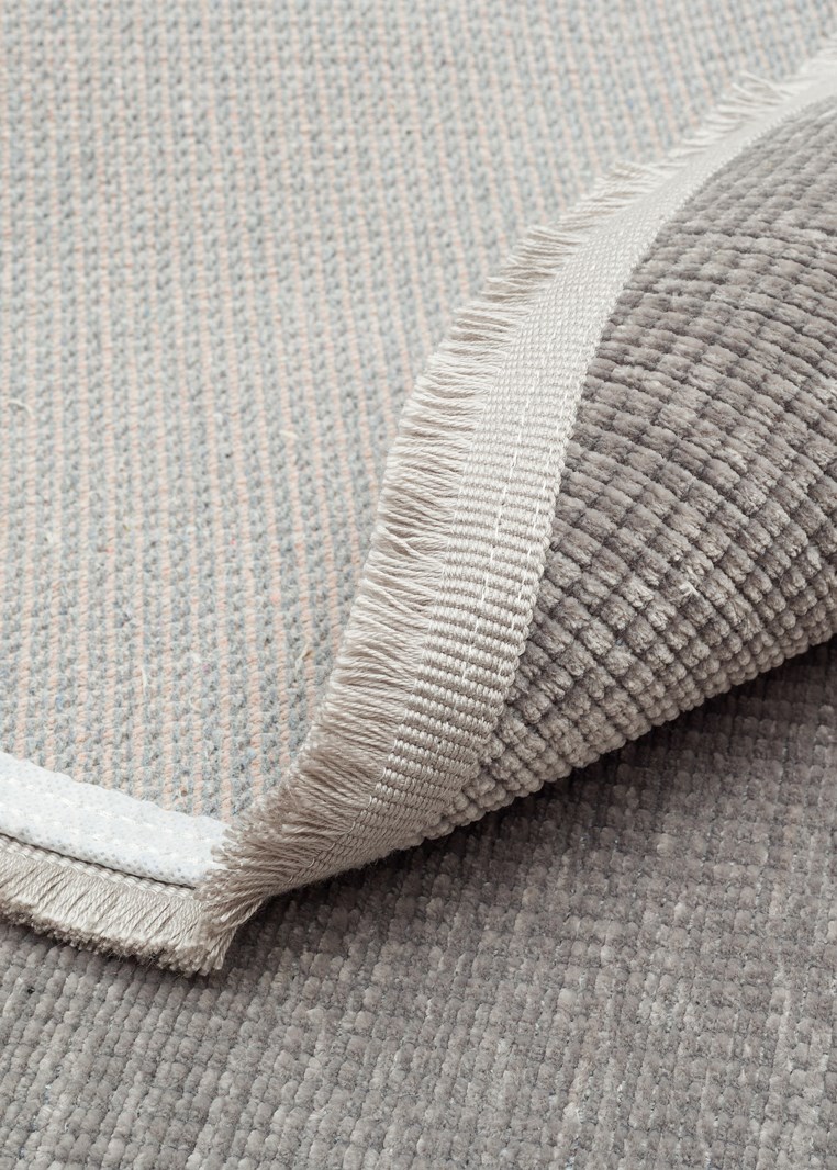LIZA KILIM LIZ 01 GREY Q  Hav Toz Vermez Kaymaz Tabanlı Yıkanabilir Düz Renk Kilim