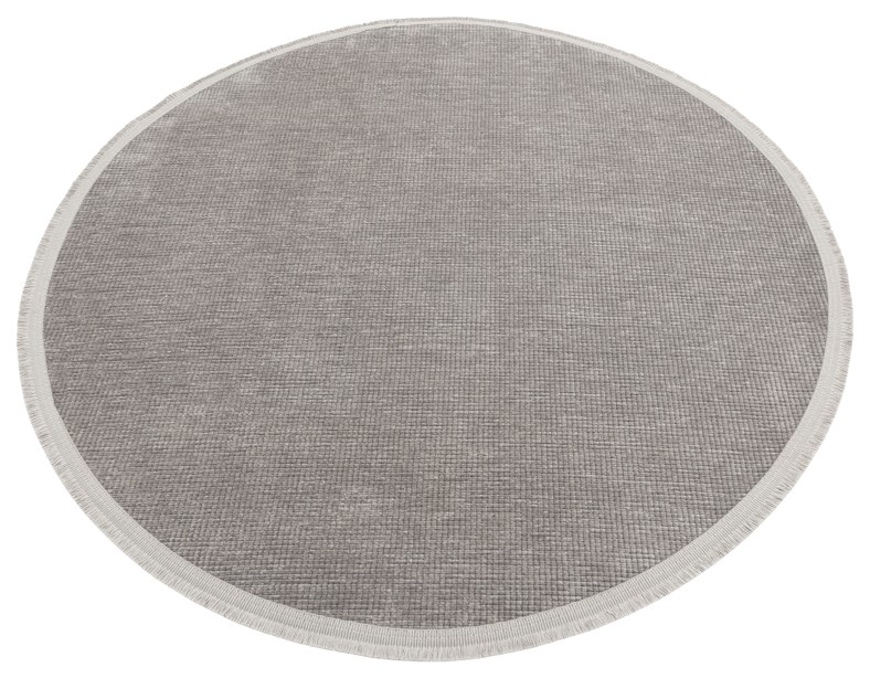 LIZA KILIM LIZ 01 GREY Q  Hav Toz Vermez Kaymaz Tabanlı Yıkanabilir Düz Renk Kilim