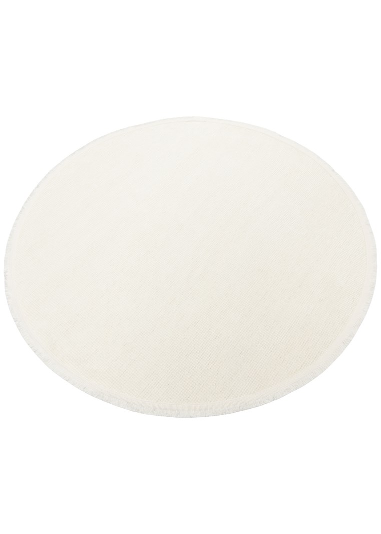 LIZA KILIM LIZ 01 WHITE Q  Hav Toz Vermez Kaymaz Tabanlı Yıkanabilir Düz Renk Kilim