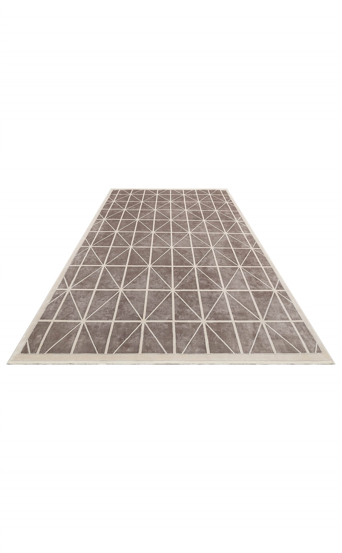 LUGANO LUG 05 GREY CREAM  Art Deco Modern Bordürlü Yüksek Kalite Sık Dokuma Salon Halısı