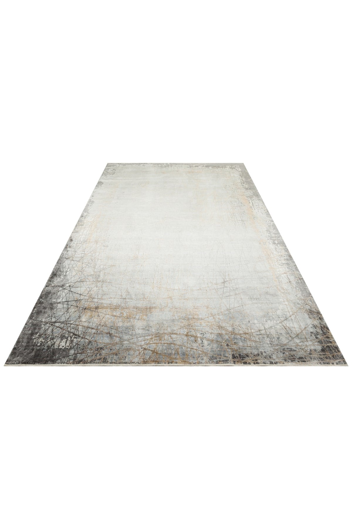 MAHAL MHL 09 GREY GOLD  Modern Desenli Yüksek Kalite Sık Dokuma Salon Halısı