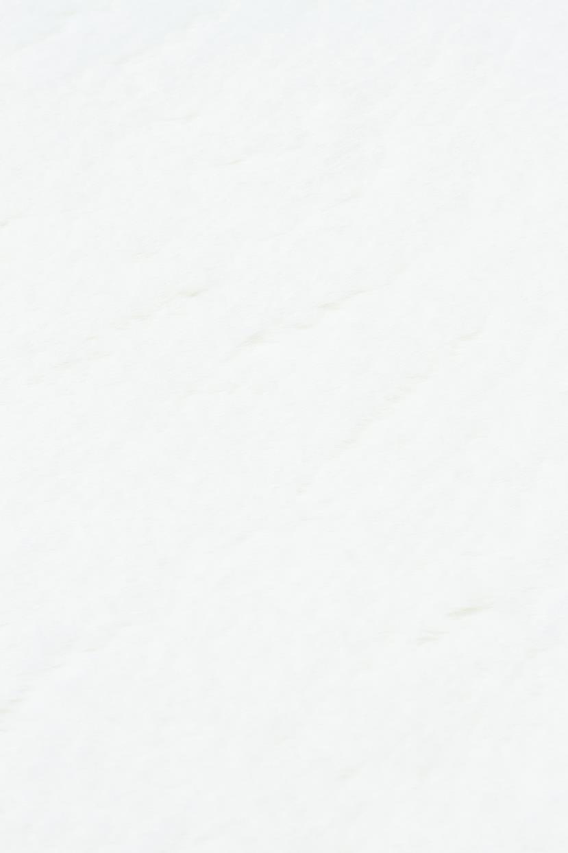 MOLLIS NEW MLS WHITE DOUBLE N  Yumuşak Dokulu Uzun Tüylü Yıkanabilir Tavşan Postu