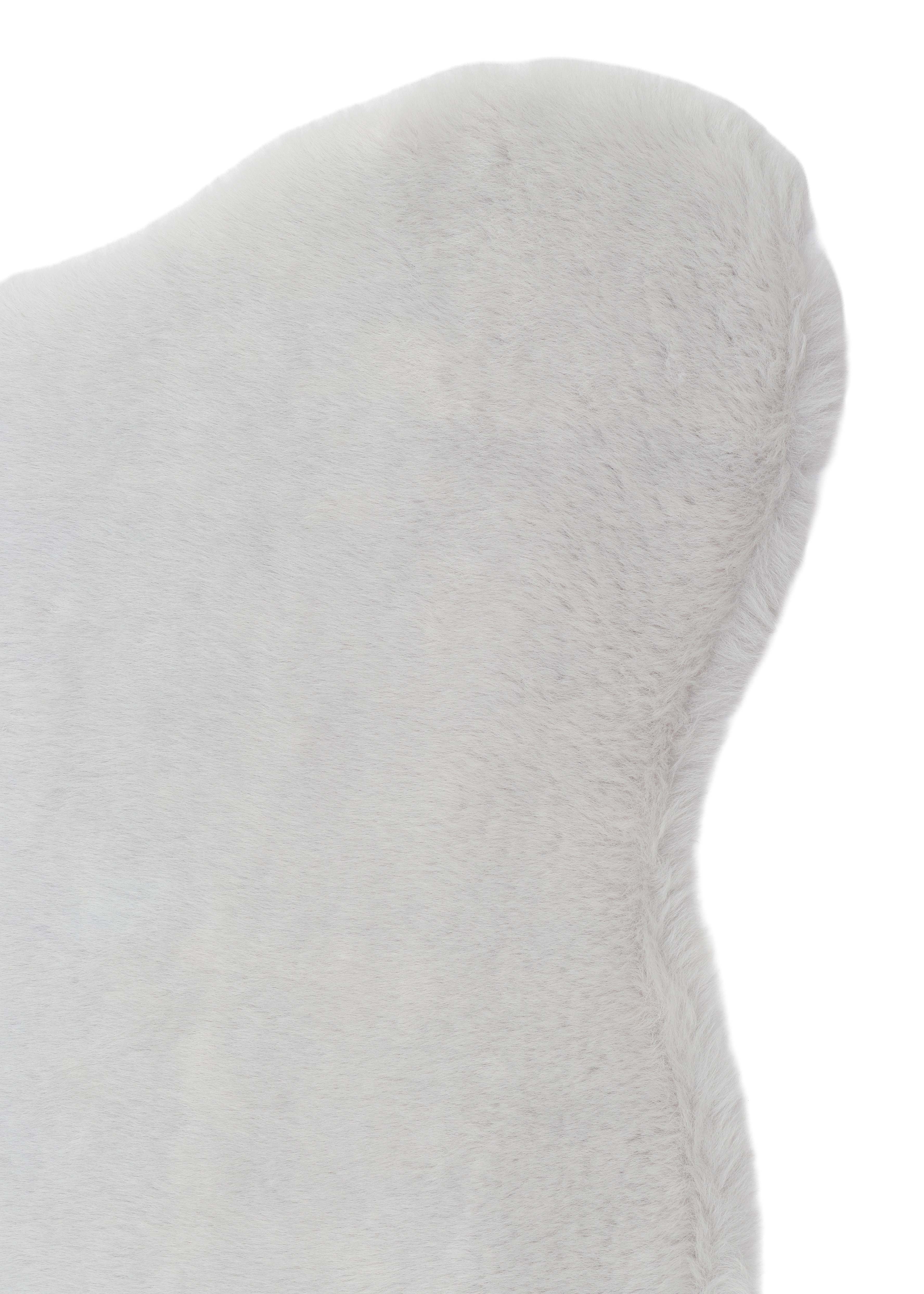 MOLLIS PLAIN MLS PLAIN SINGLE GREY  Yumuşak Tuşeli Yıkanabilir Kaymaz Tabanlı Suni Kürk