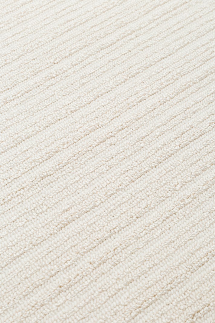 MONO LOOP XW MNO LOOP 03 WHITE XW  Bukleli Sisal Dokuma Yıkanabilir Hav Vermez Kaymaz Tabanlı Kolay Temizlenebilir Makine Halısı