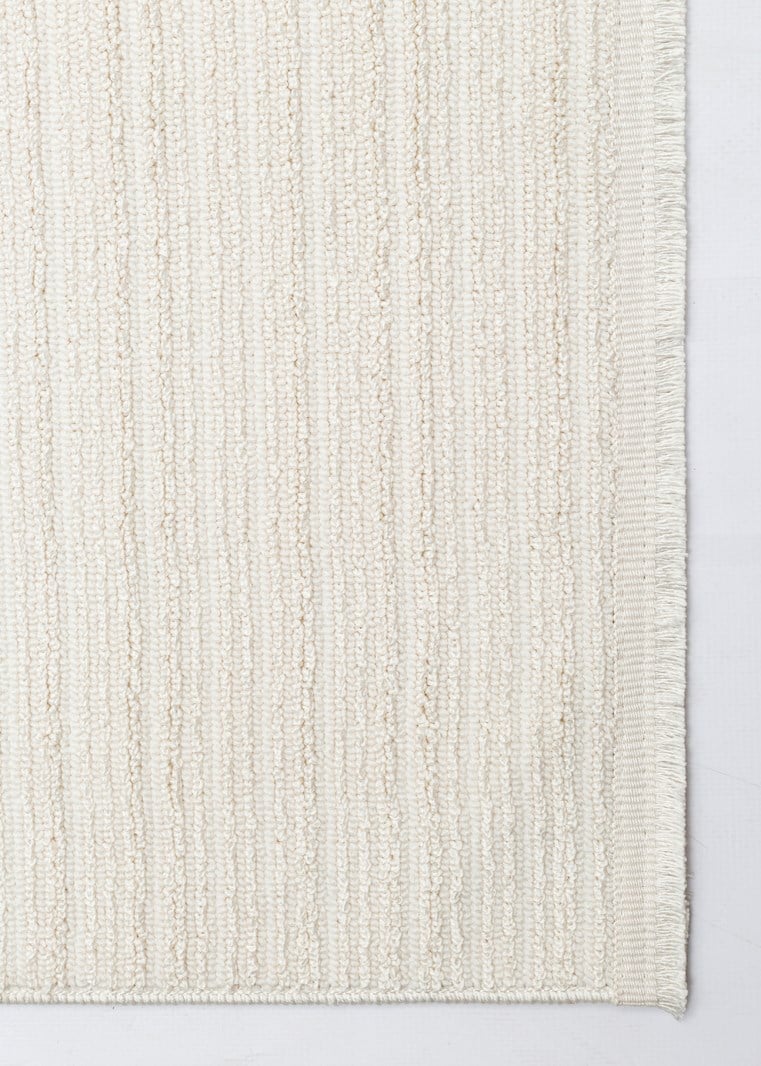 MONO LOOP XW MNO LOOP 03 WHITE XW  Bukleli Sisal Dokuma Yıkanabilir Hav Vermez Kaymaz Tabanlı Kolay Temizlenebilir Makine Halısı