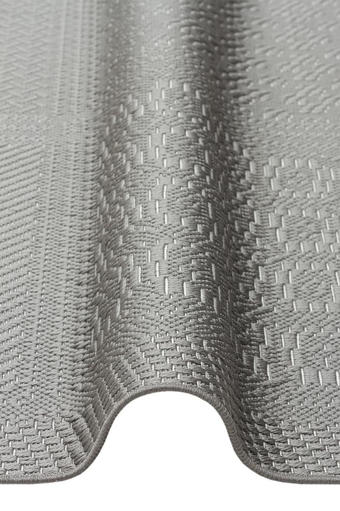 MONO LUX MNO LUX 02 ANTRASIT  Kaymaz Tabanlı Modern Desenlere Sahip İnce Halı