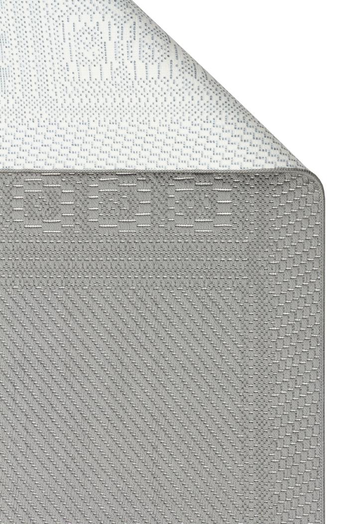 MONO LUX MNO LUX 02 ANTRASIT  Kaymaz Tabanlı Modern Desenlere Sahip İnce Halı