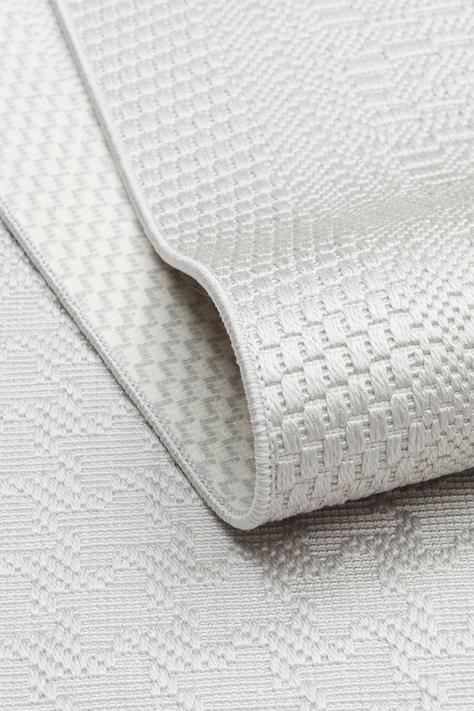 MONO LUX MNO LUX 02 GREY  Kaymaz Tabanlı Modern Desenlere Sahip İnce Halı