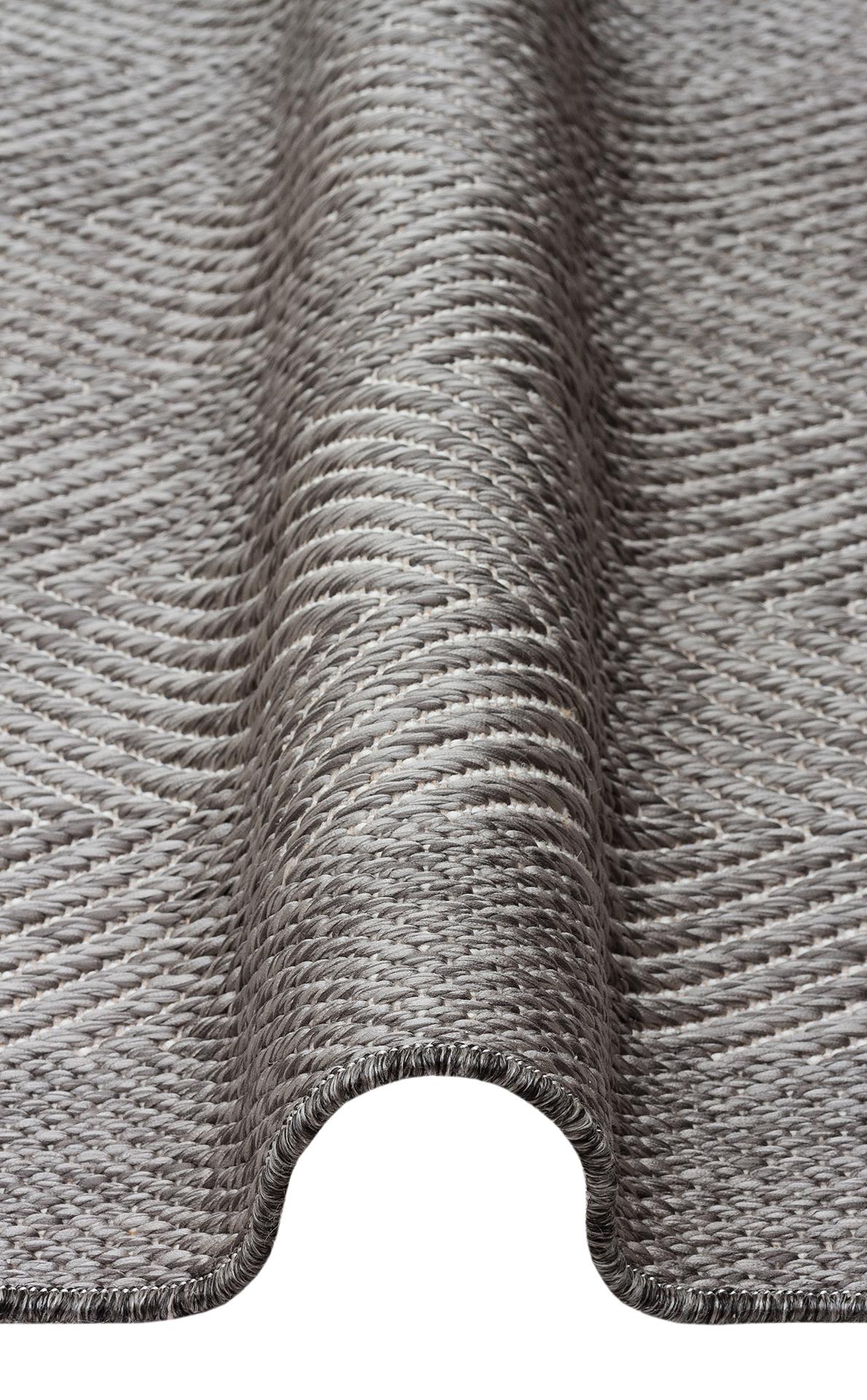 MONO MNO 02 GREY  Hav Toz Vermez Kaymaz Tabanlı İnce Halı