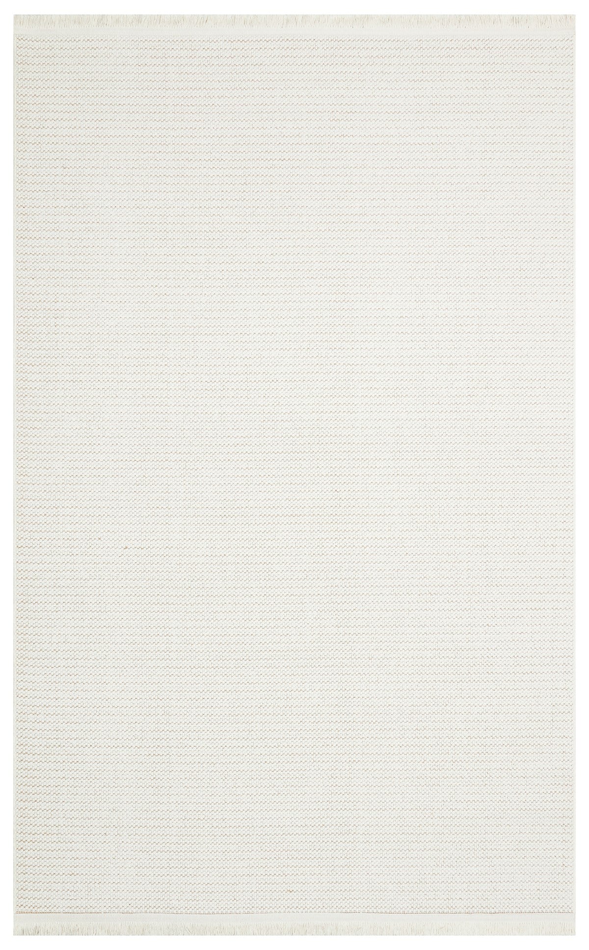 MOTTO MOT PLAIN WHITE  Yumuşak Tuşeli Örgü Dokuma Modern Makine Halısı