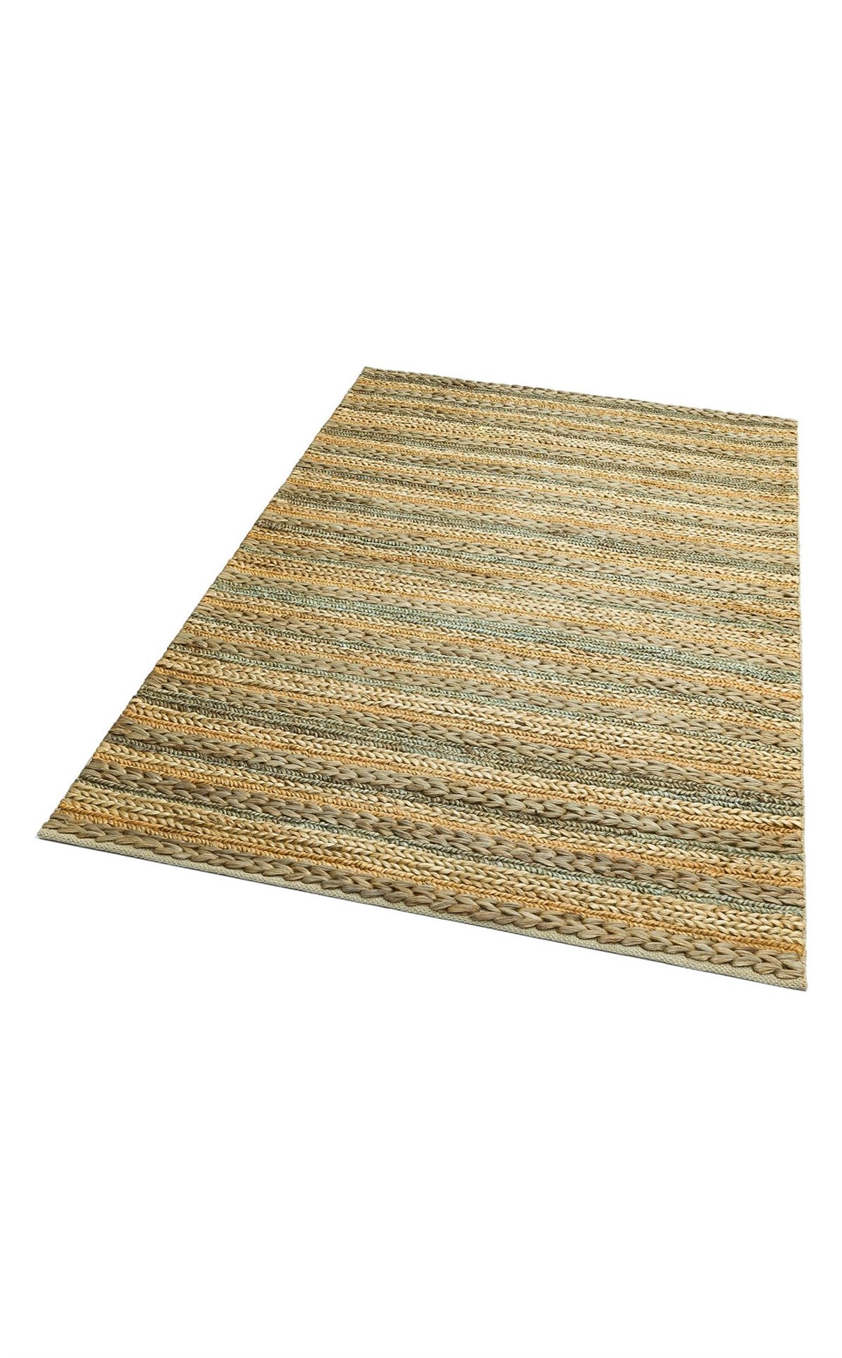 NETRA S-1103 GREY MULTY XW  Farklı Örgü Dokusuna Sahip El Dokuma Naturel Jüt Hasır Halı